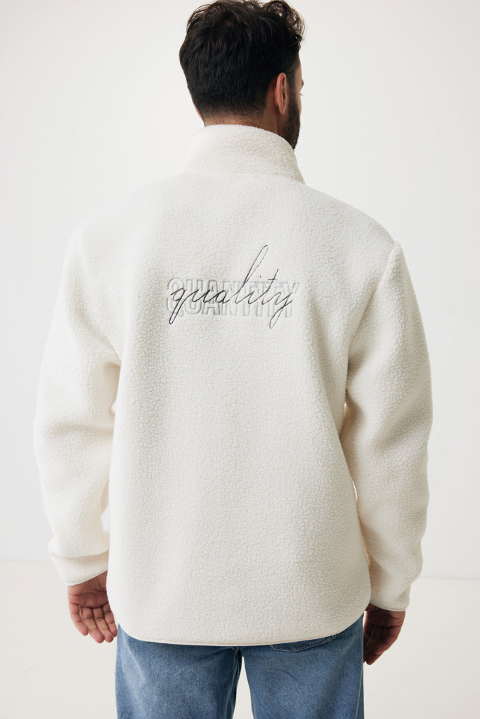 IQONIQ Diran recycled polyester pile fleece jacket - Natural