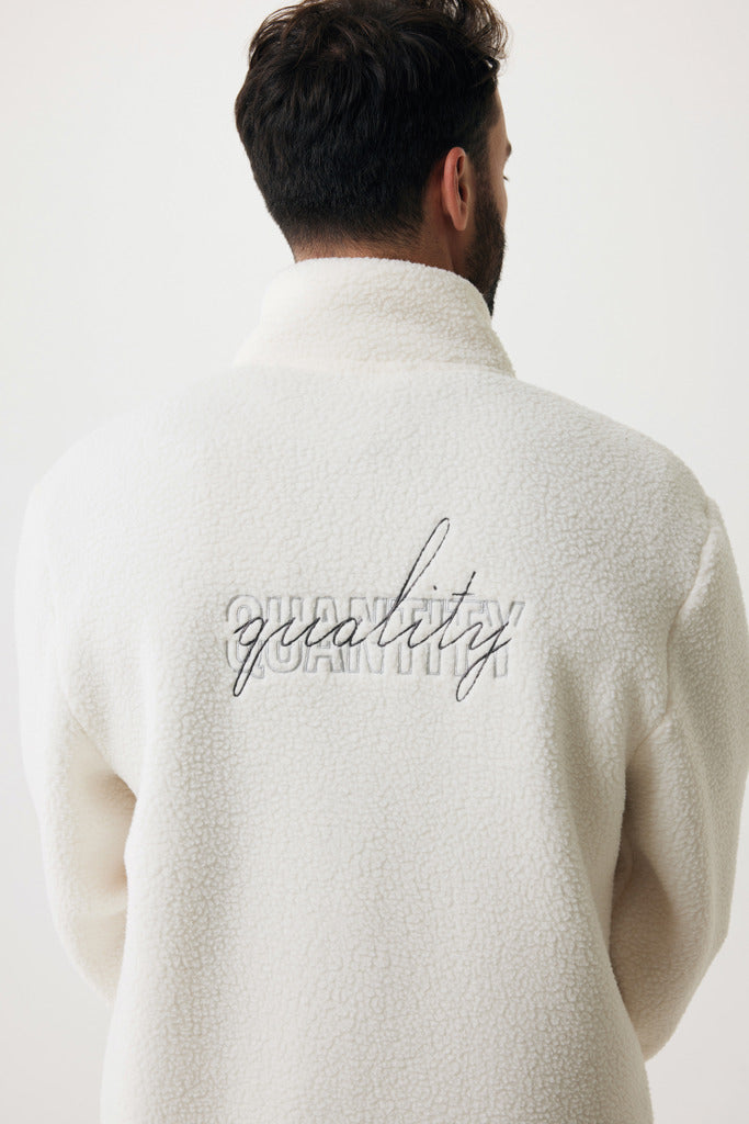 IQONIQ Diran recycled polyester pile fleece jacket - Natural