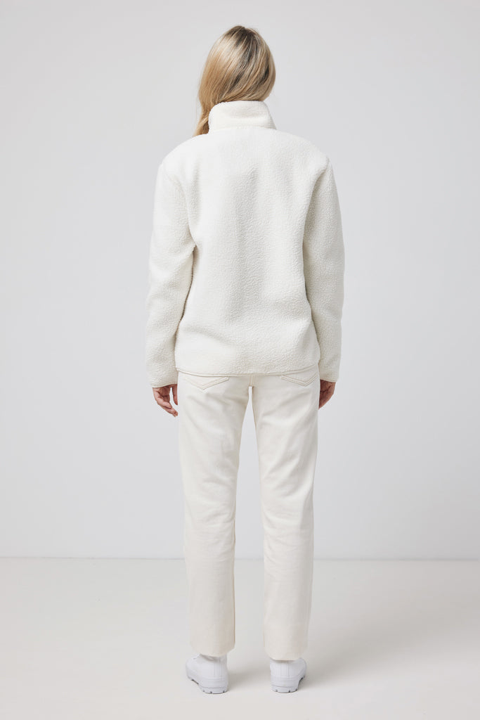 IQONIQ Diran recycled polyester pile fleece jacket - Natural