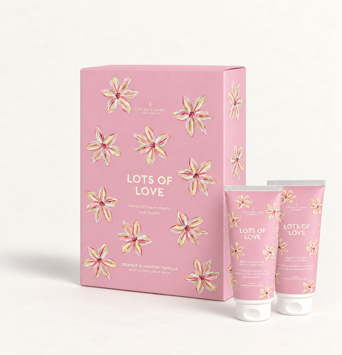 The Gift Label Gift Box Body Wash & Body Lotion – Lots of Love