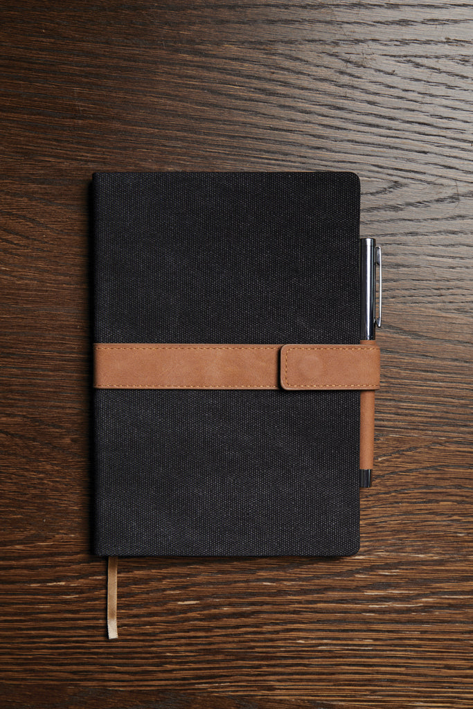 VINGA Bosler RCS recycled SS pen - Brown