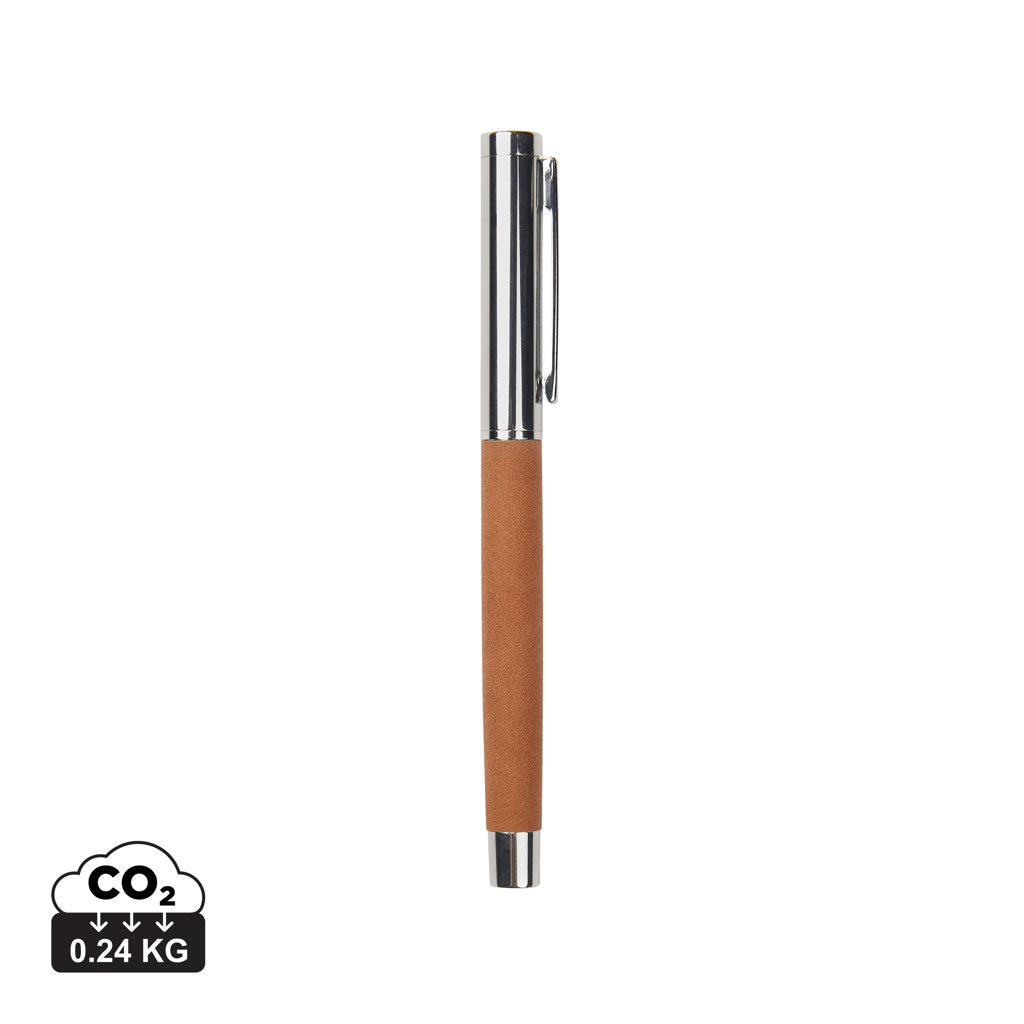 VINGA Bosler RCS recycled SS pen - Brown