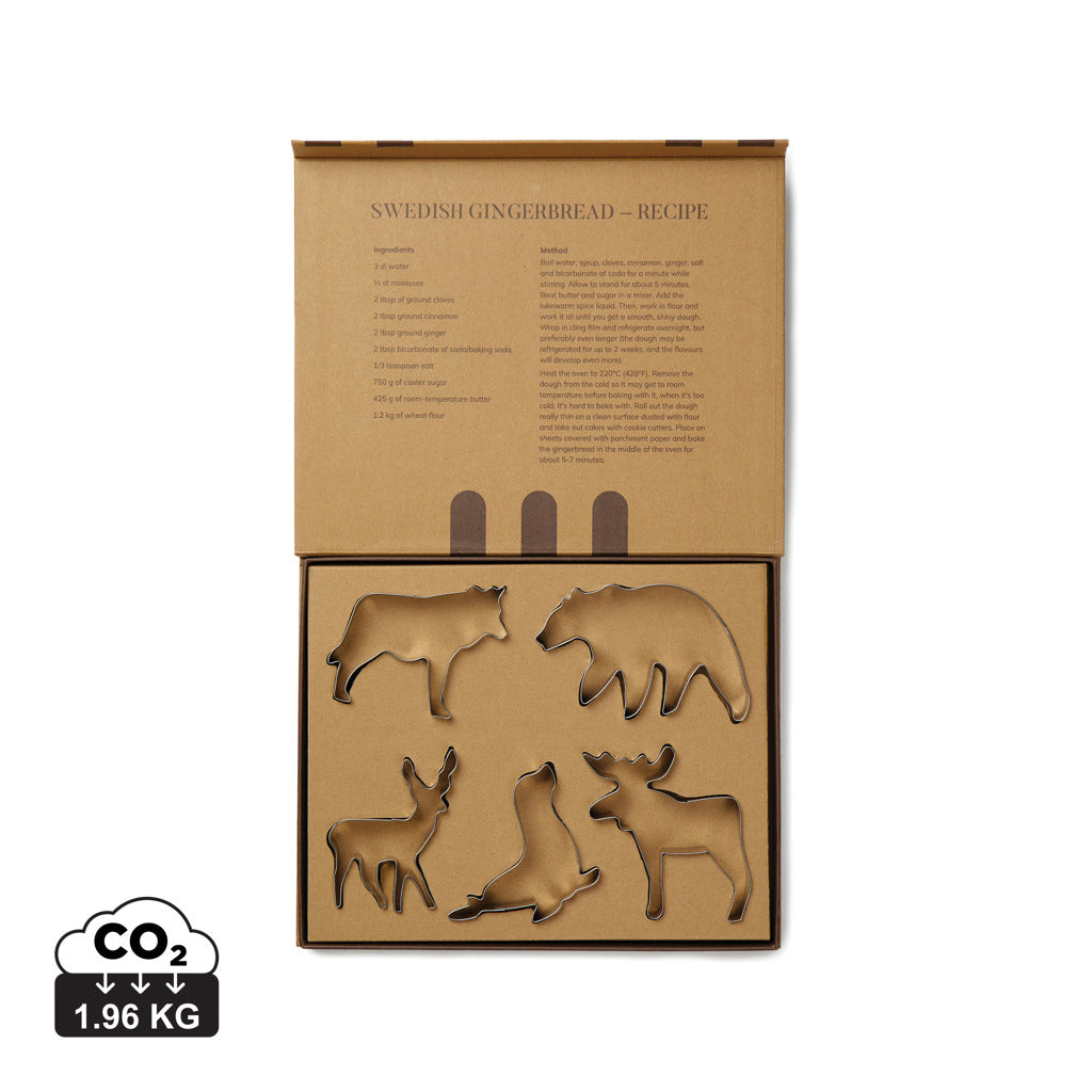 VINGA Nordic big 5 cookie cutter 5-piece set - Grey