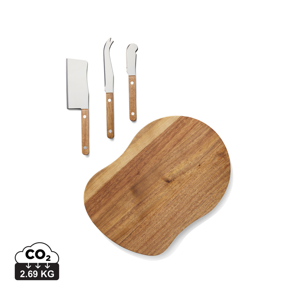 VINGA Veia cheese set - Brown