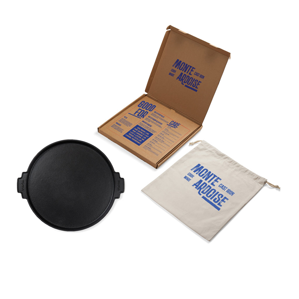 VINGA Monte Ardoise grill plate, 30cm - Black