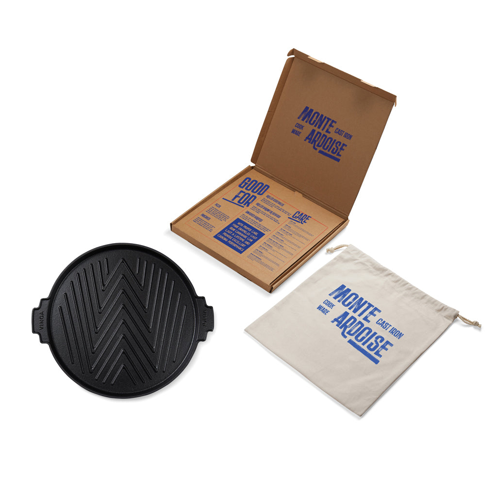 VINGA Monte Ardoise grill griddle, 30cm - Black