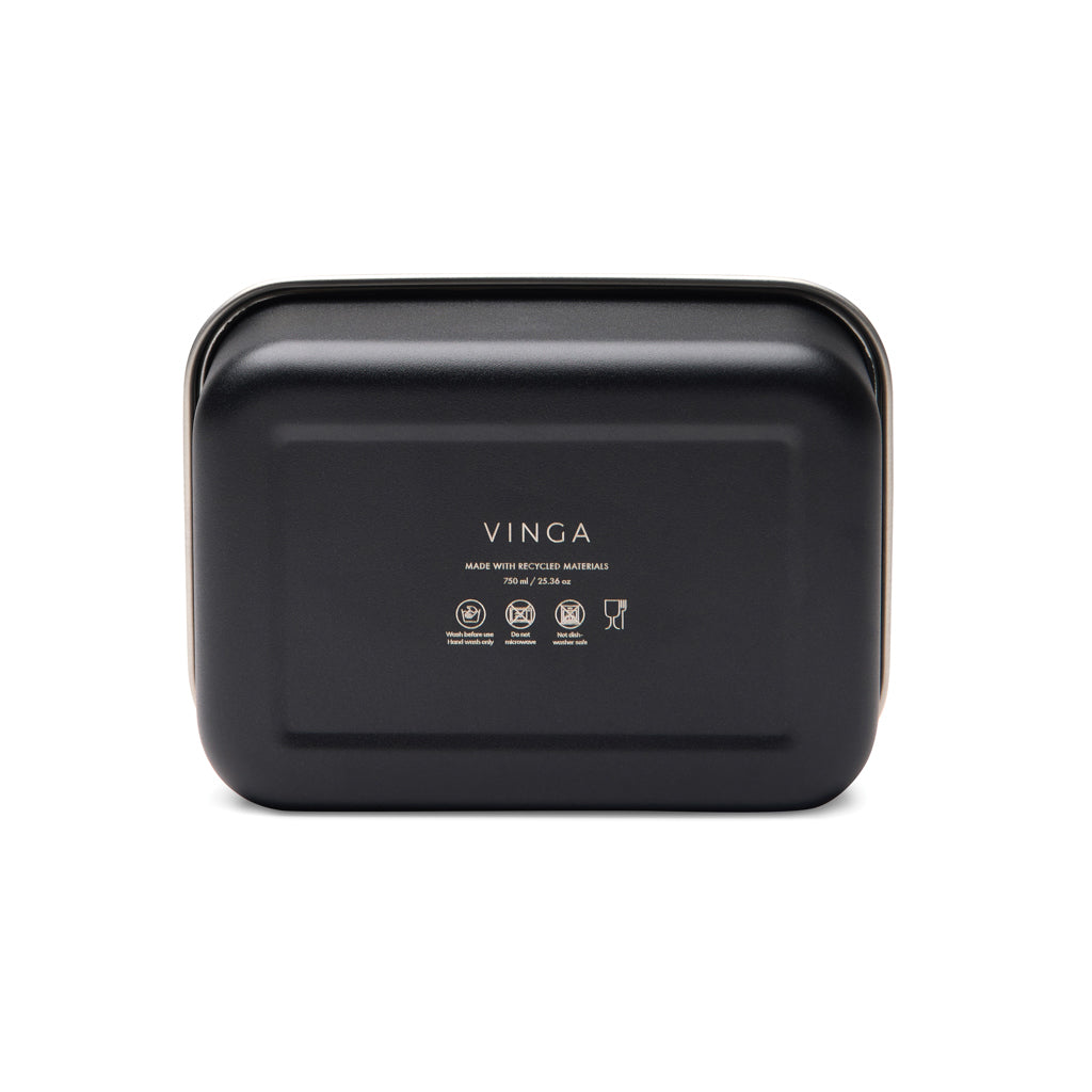VINGA Parks RCS SS lunch box - Black