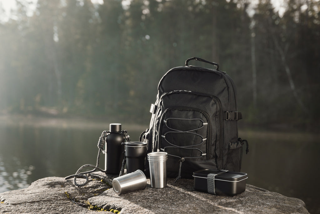 VINGA Parks RCS SS lunch box - Black