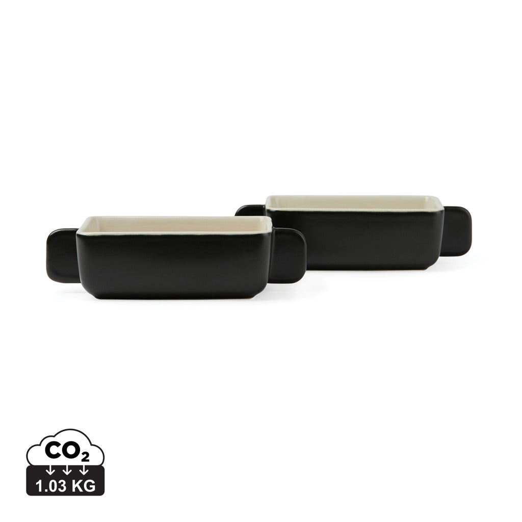 VINGA Monte neu mini dish 2 pcs - Black