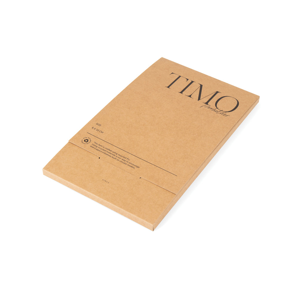 VINGA Timo PU RCS RPET pen holder - Brown