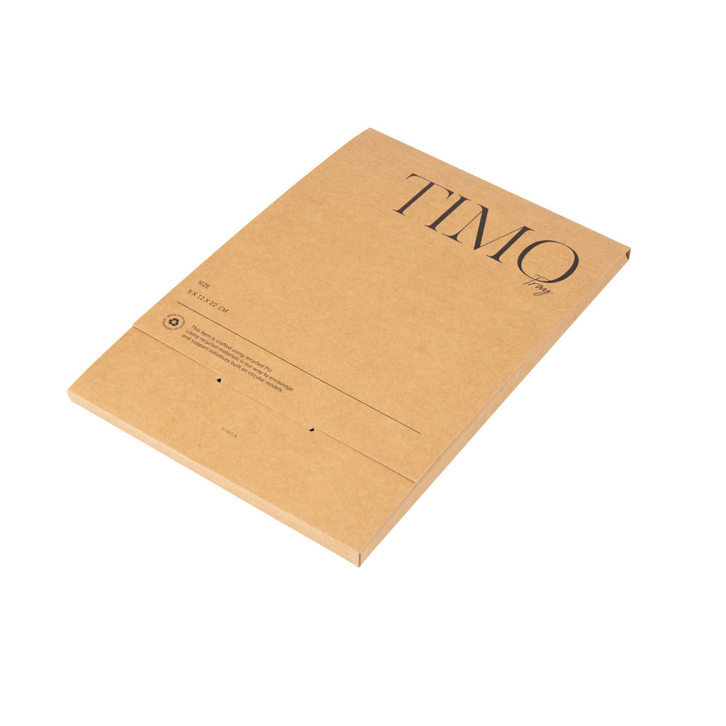 VINGA Timo PU RCS RPET tray - Black