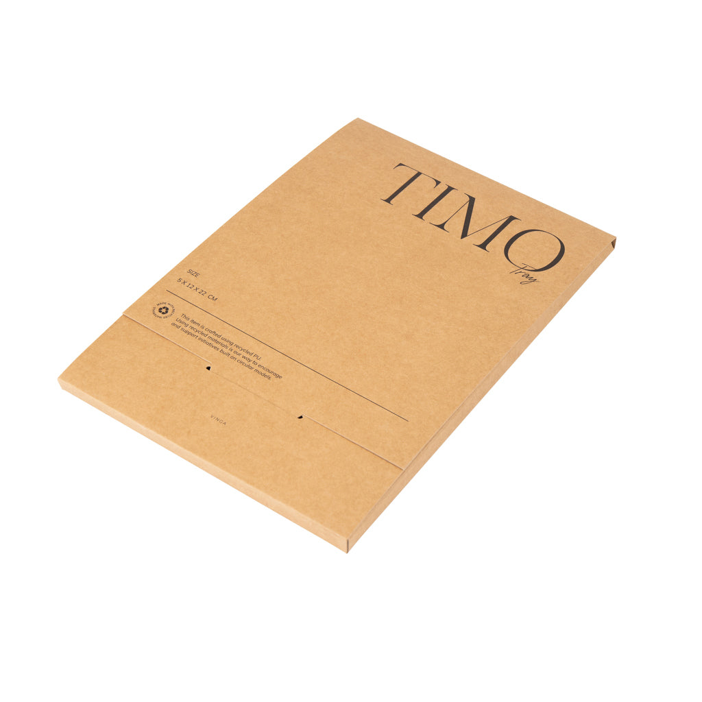 VINGA Timo PU RCS RPET tray - Brown