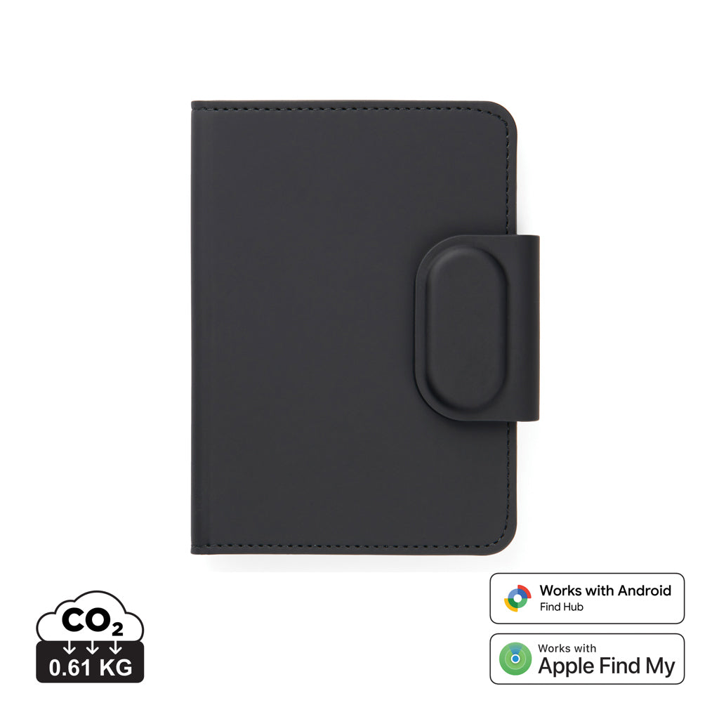 VINGA Baltimore RCS Passport Cover With Finder Dual - Black