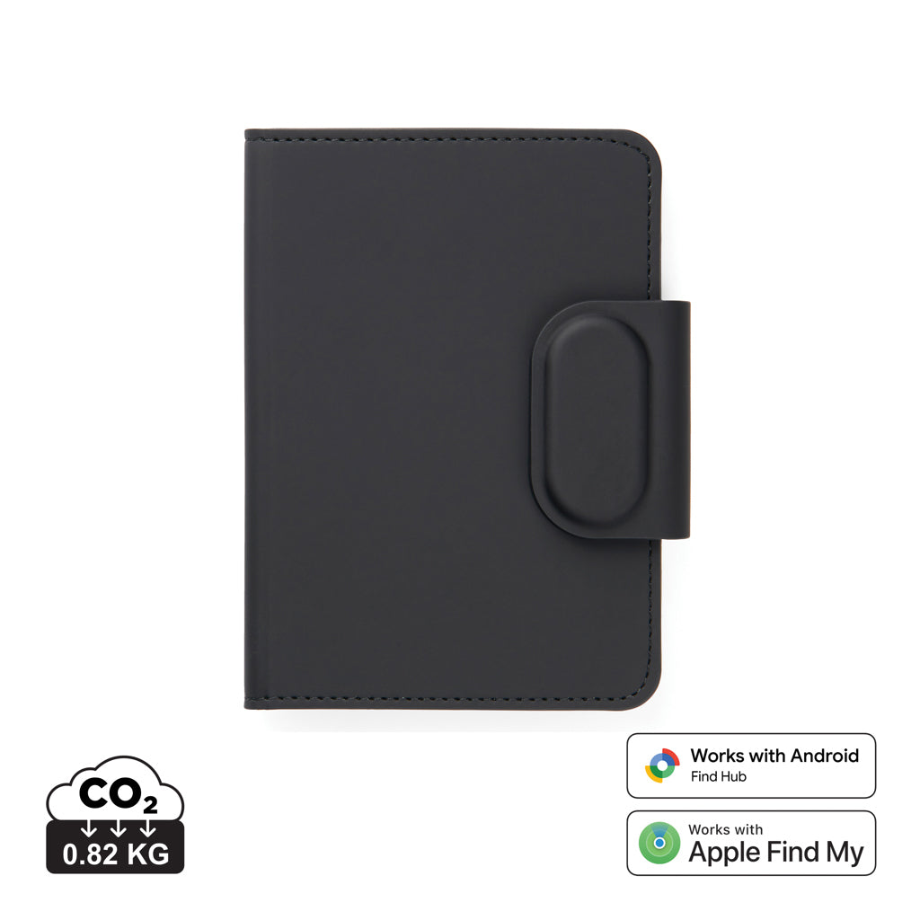 VINGA Baltimore RCS Passport Cover With Finder Dual - Black