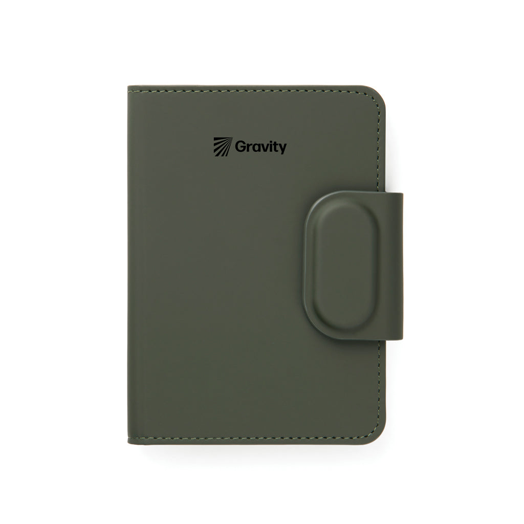 VINGA Baltimore RCS Passport Cover With Finder Dual - Green