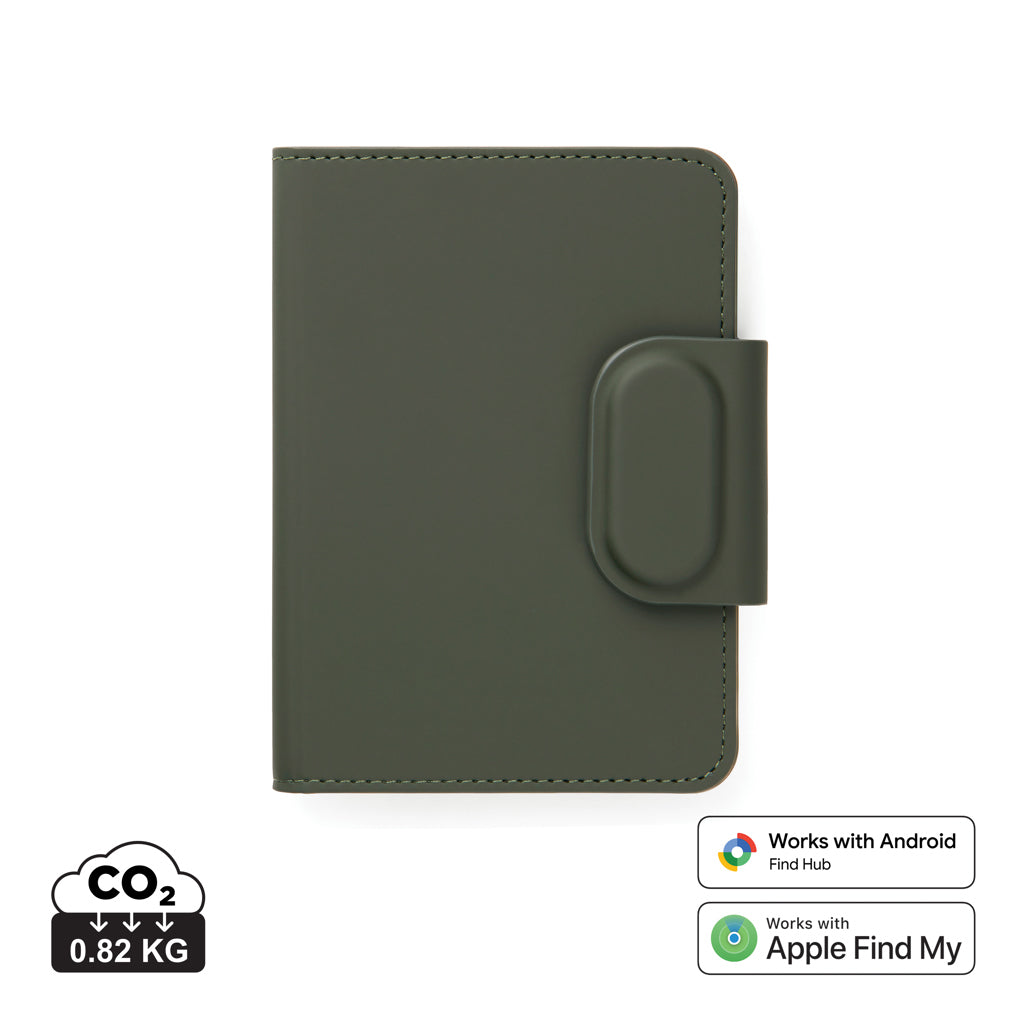 VINGA Baltimore RCS Passport Cover With Finder Dual - Green