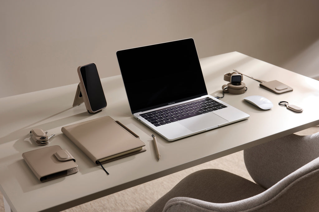 VINGA Baltimore RCS Passport Cover With Finder Dual - Greige