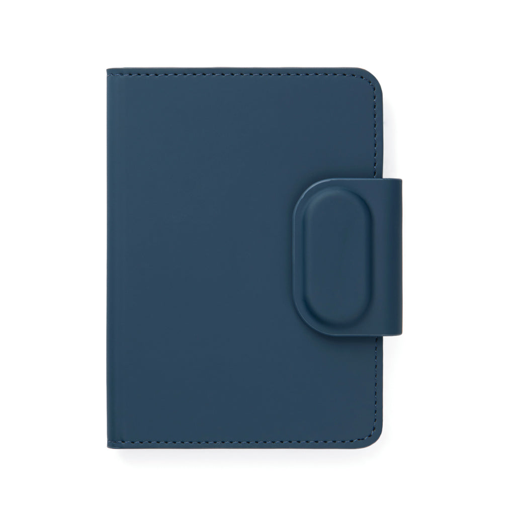 VINGA Baltimore RCS Passport Cover With Finder Dual - Navy