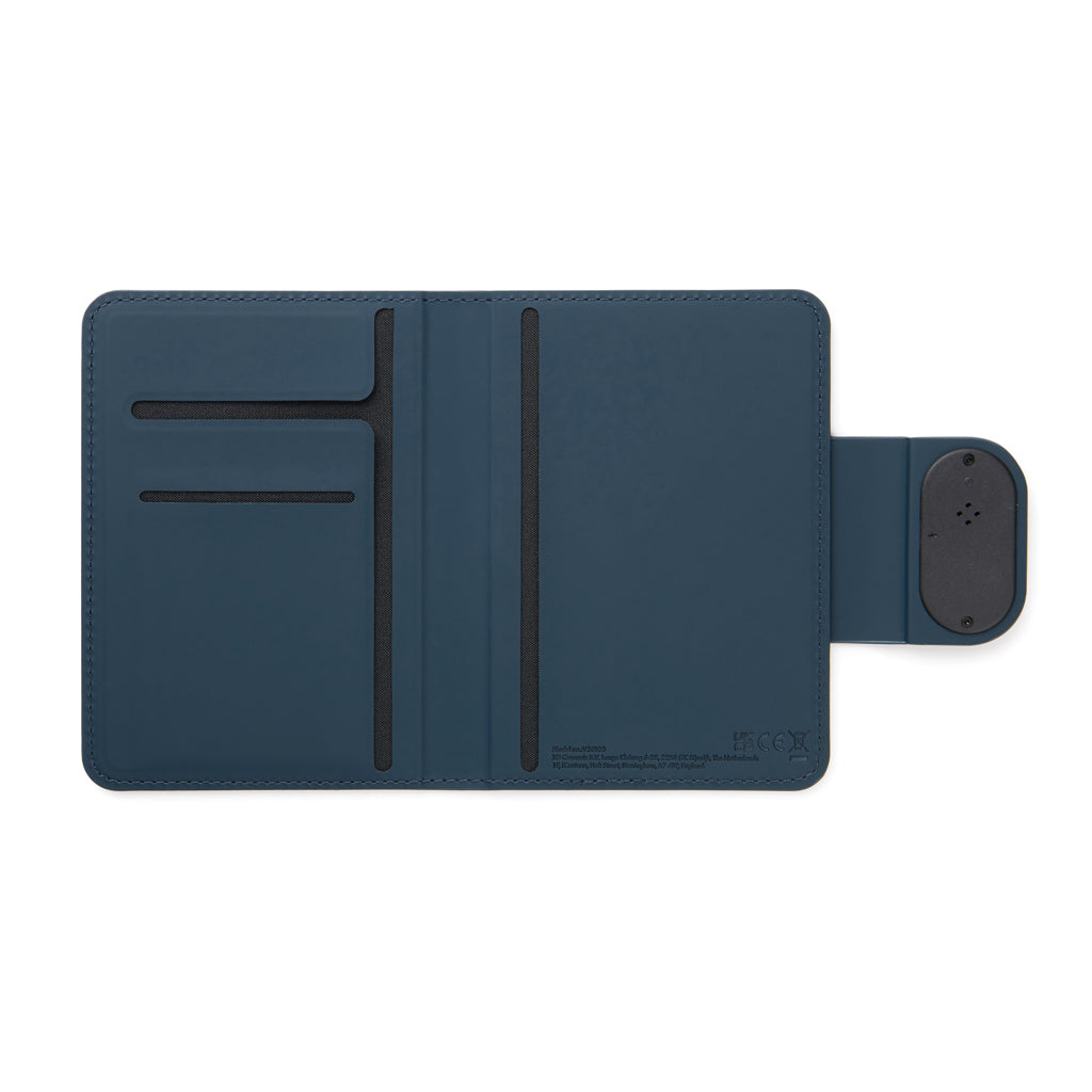 VINGA Baltimore RCS Passport Cover With Finder Dual - Navy