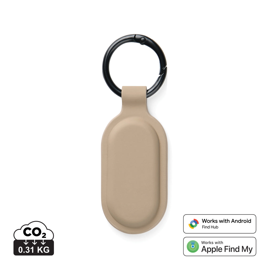 VINGA Baltimore RCS Key tag With Finder Dual - Greige