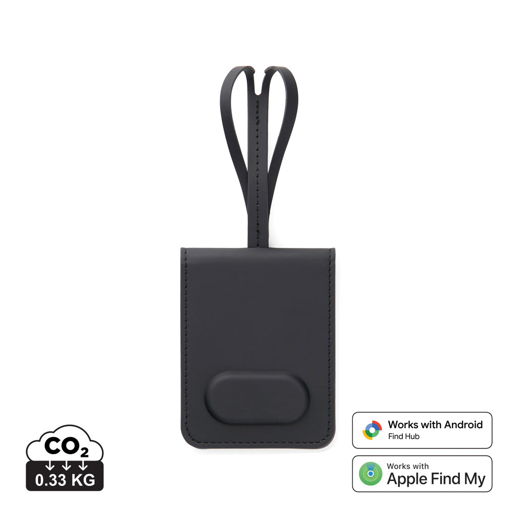 VINGA Baltimore RCS Luggage Tag With Finder Dual - Black