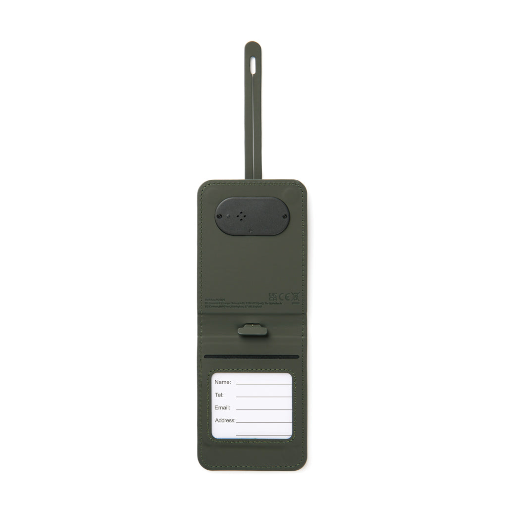 VINGA Baltimore RCS Luggage Tag With Finder Dual - Green