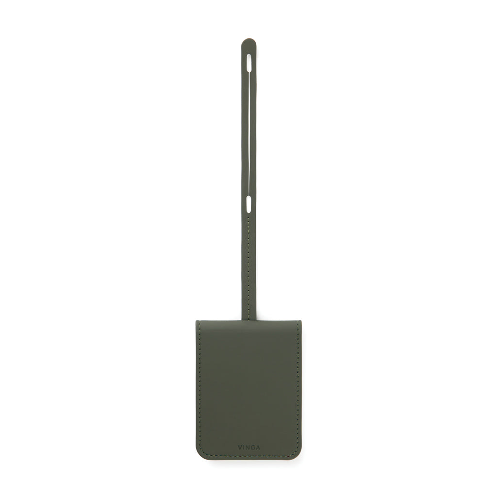 VINGA Baltimore RCS Luggage Tag With Finder Dual - Green
