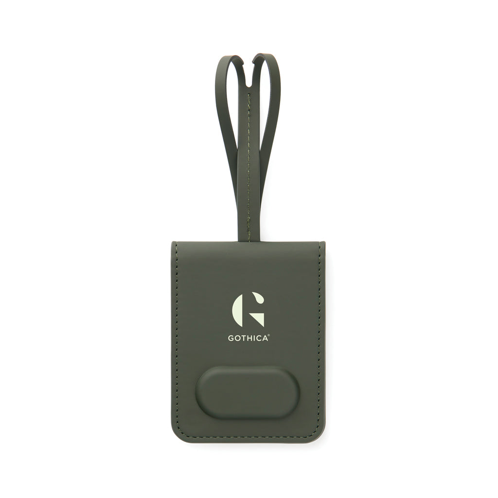 VINGA Baltimore RCS Luggage Tag With Finder Dual - Green