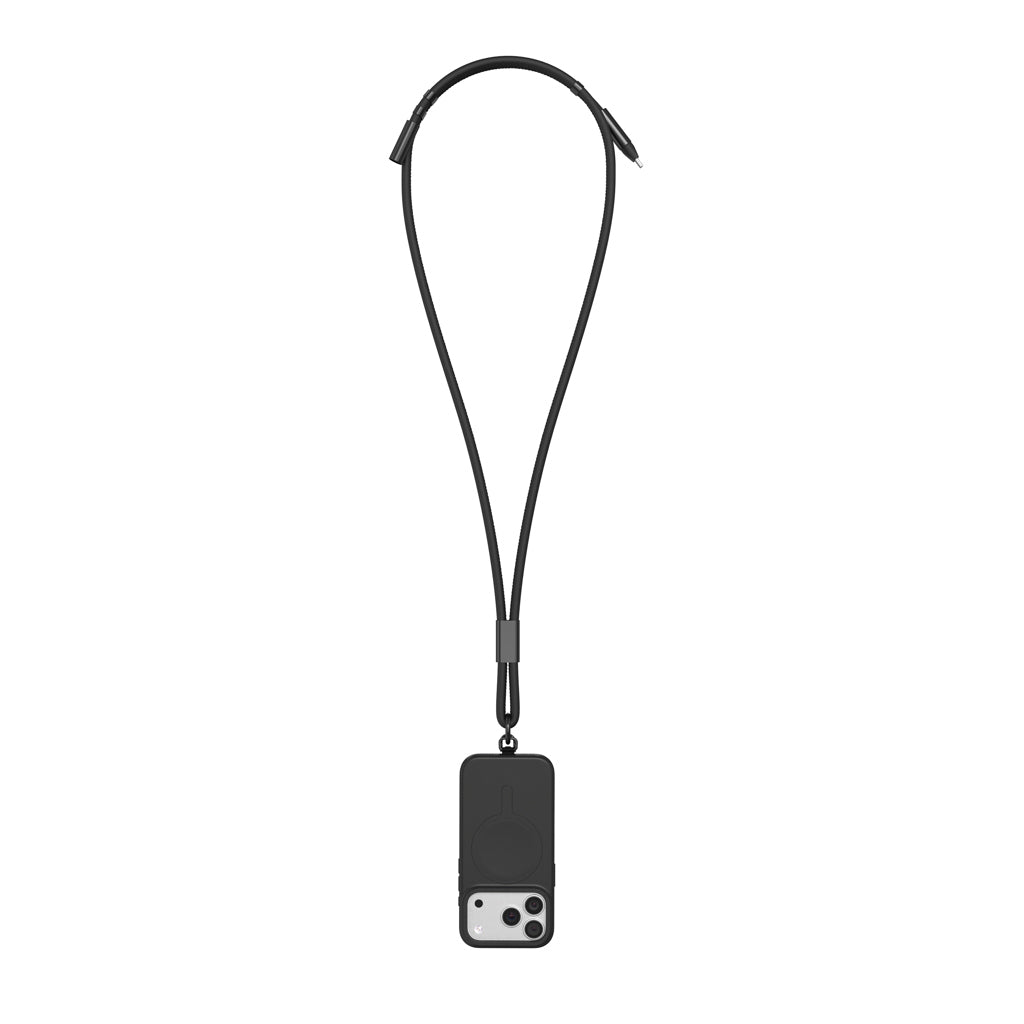 VINGA Baltimore RCS Phone cord With Charging Cable - Black