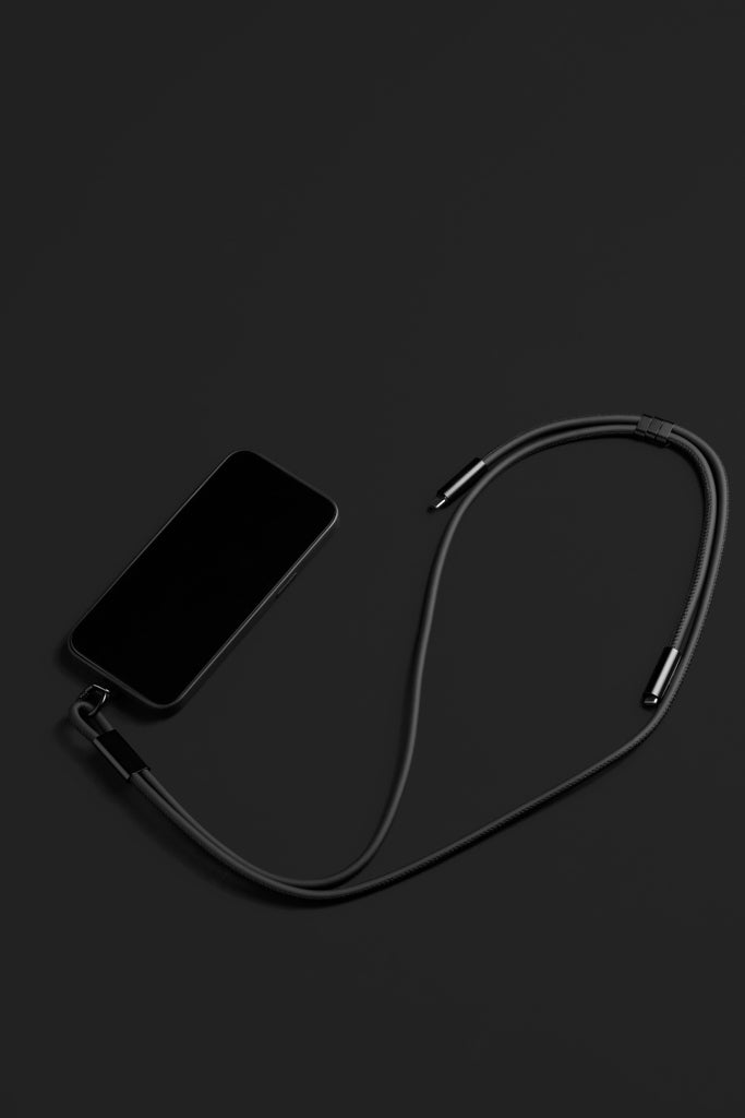 VINGA Baltimore RCS Phone cord With Charging Cable - Black