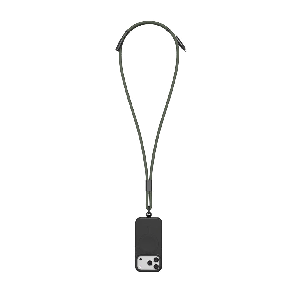 VINGA Baltimore RCS Phone cord With Charging Cable - Green
