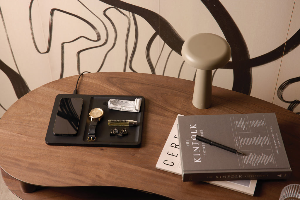 VINGA Timo RCS desk charger and accessory tray - Black