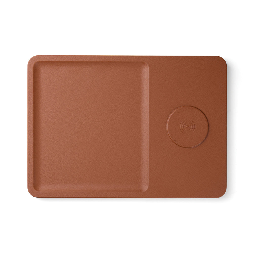 VINGA Timo RCS desk charger and accessory tray - Brown