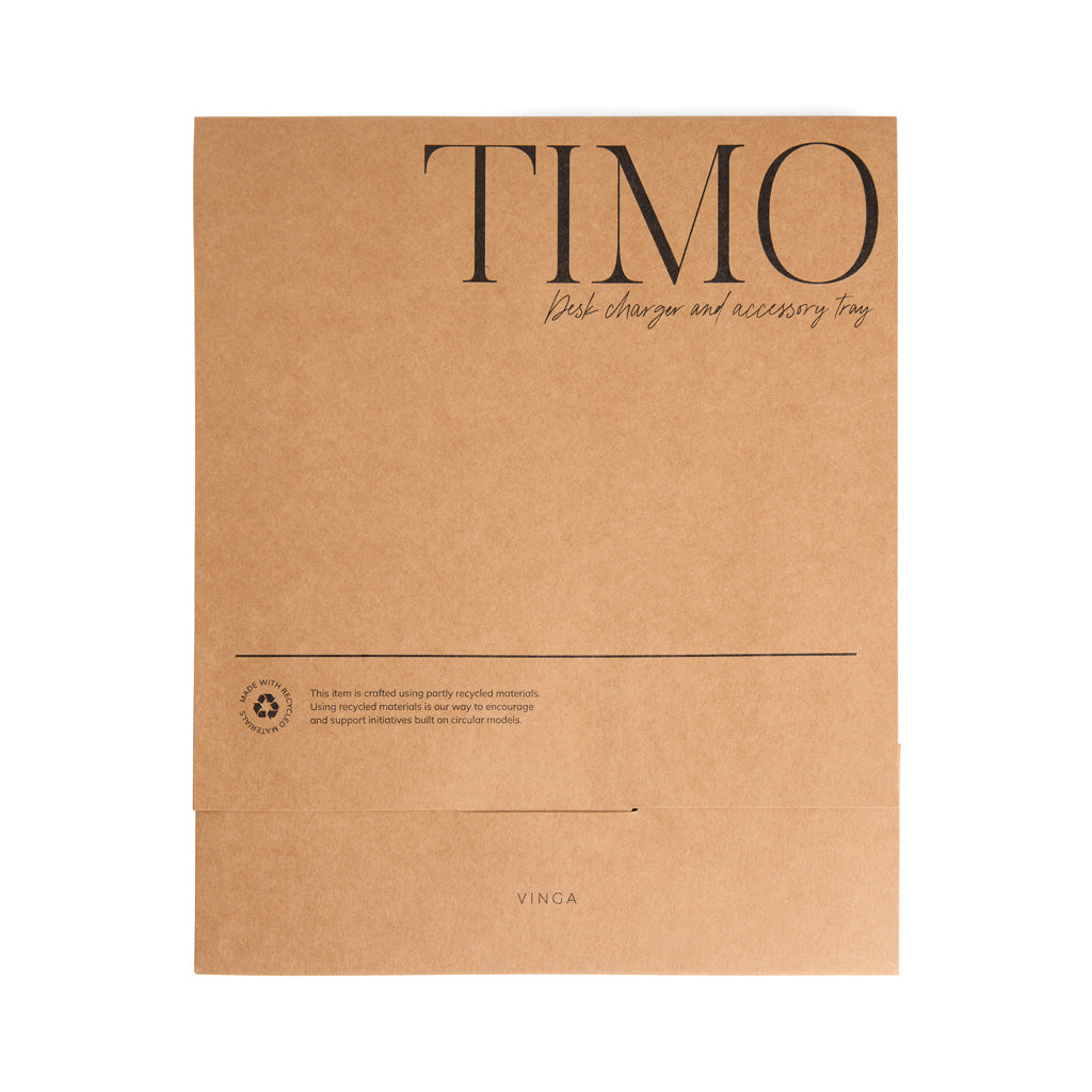 VINGA Timo RCS desk charger and accessory tray - Brown