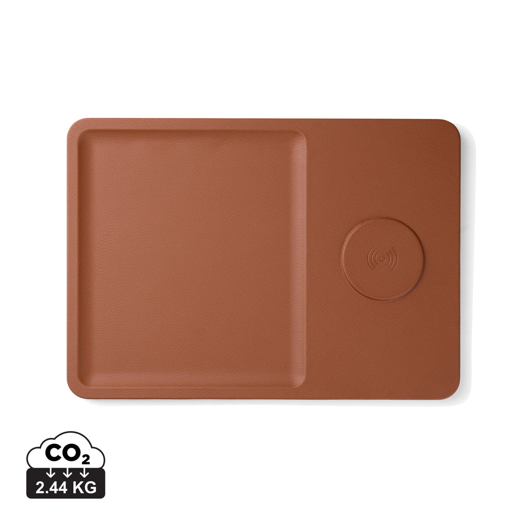 VINGA Timo RCS desk charger and accessory tray - Brown