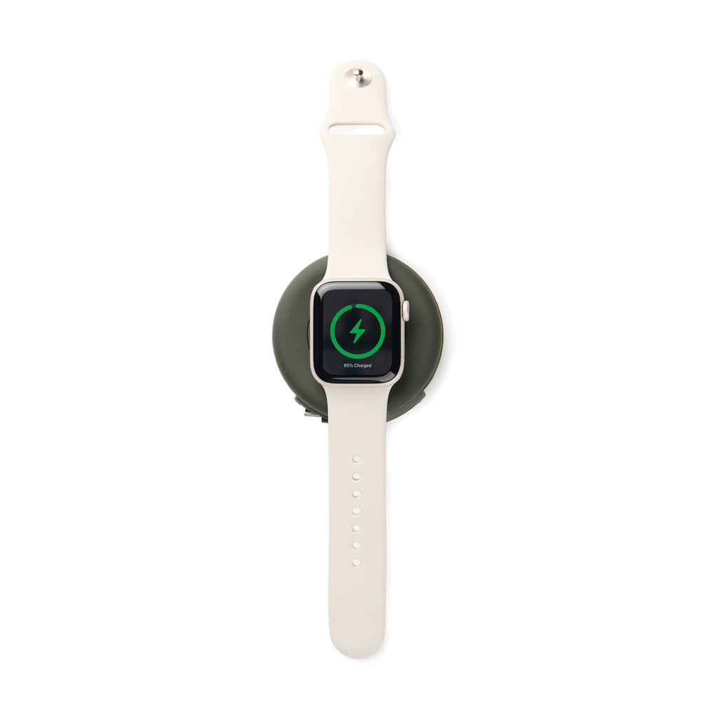 VINGA Baltimore RCS 2-in-1 Wireless 15W Travel Charger - Green