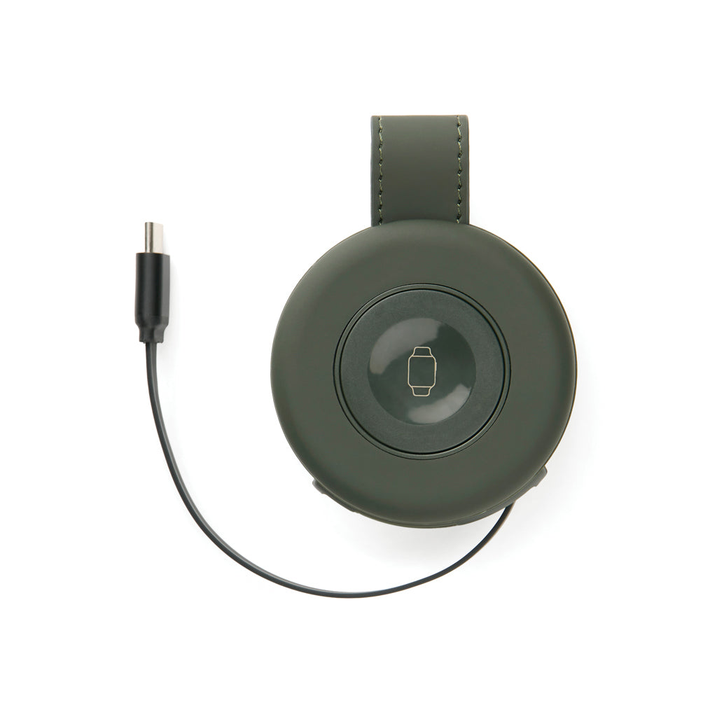 VINGA Baltimore RCS 2-in-1 Wireless 15W Travel Charger - Green