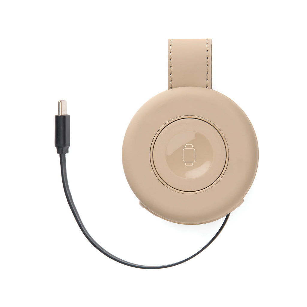 VINGA Baltimore RCS 2-in-1 Wireless 15W Travel Charger - Greige