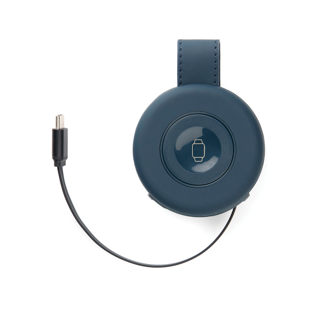 VINGA Baltimore RCS 2-in-1 Wireless 15W Travel Charger - Navy