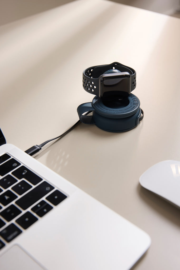 VINGA Baltimore RCS 2-in-1 Wireless 15W Travel Charger - Navy