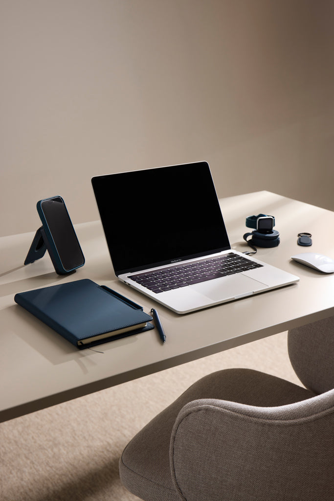 VINGA Baltimore RCS 2-in-1 Wireless 15W Travel Charger - Navy