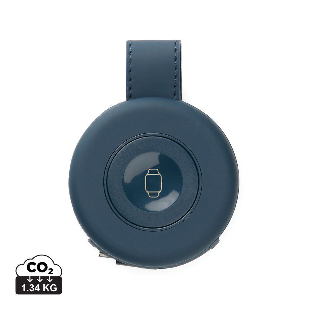 VINGA Baltimore RCS 2-in-1 Wireless 15W Travel Charger - Navy