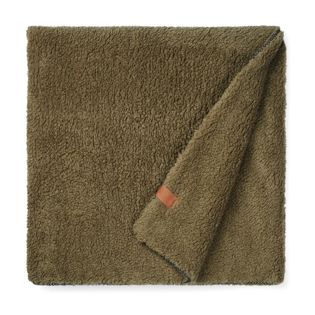 VINGA Maine GRS recycled double pile blanket - Green