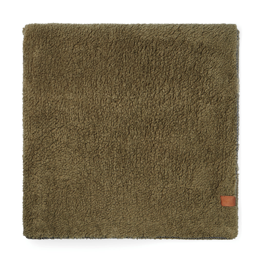 VINGA Maine GRS recycled double pile blanket - Green
