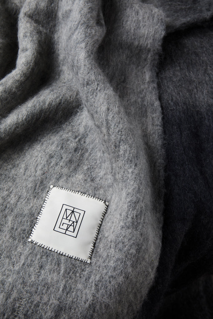 Vinga Saletto wool blend blanket - Grey