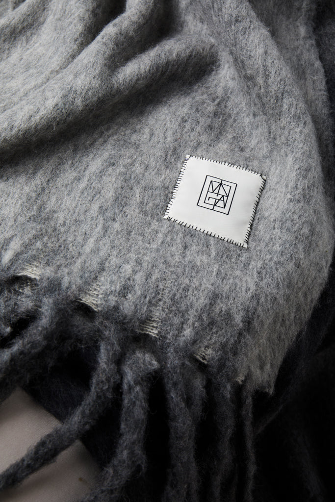 Vinga Saletto wool blend blanket - Grey