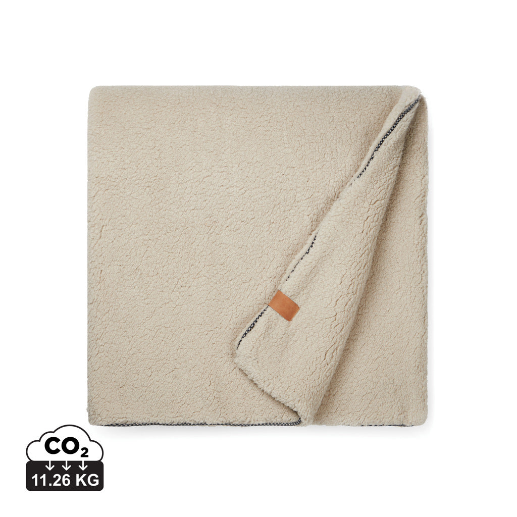 VINGA Maine GRS recycled double pile blanket - Brown