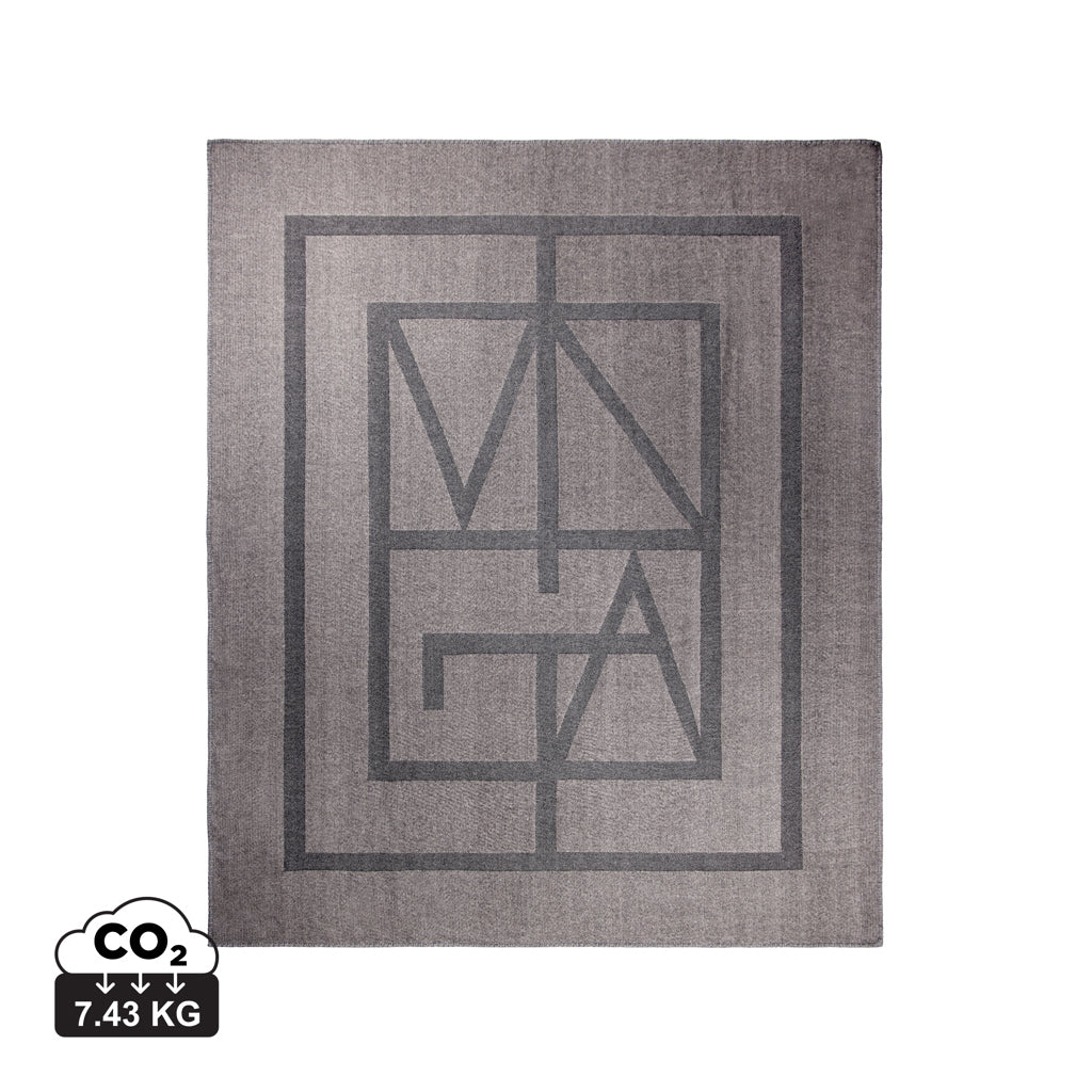 VINGA Monogram GRS blanket - Grey
