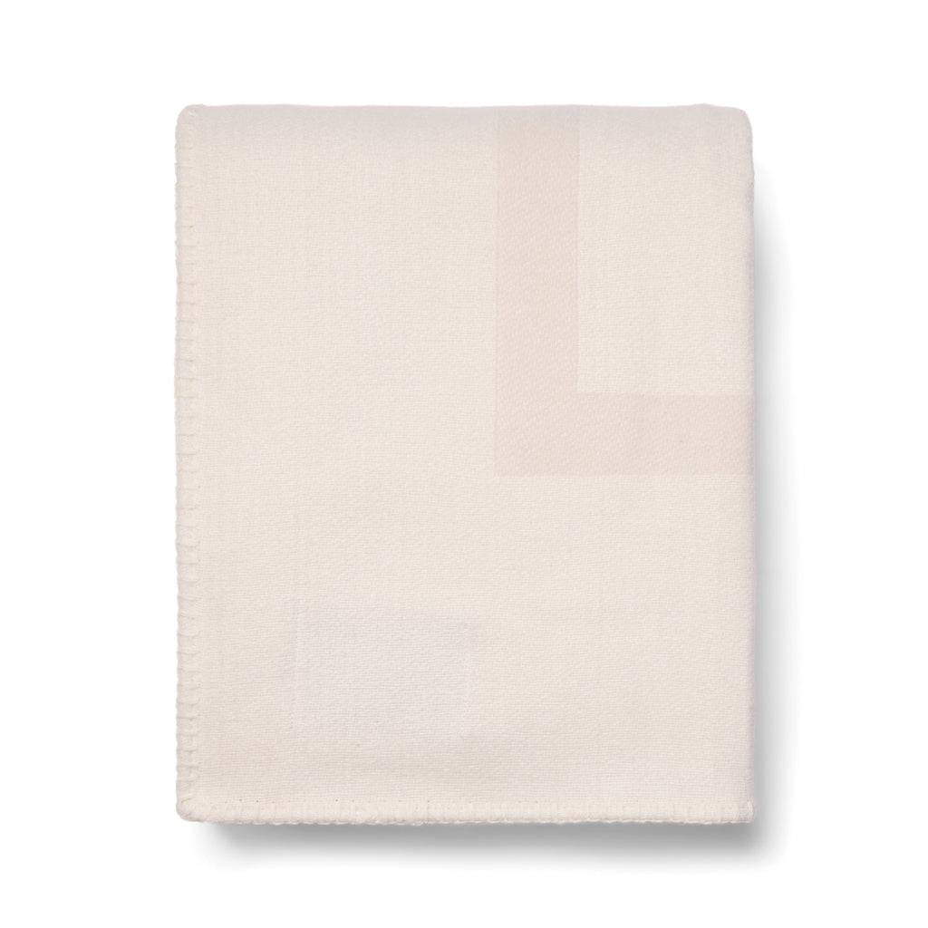 VINGA Monogram GRS blanket - Off White