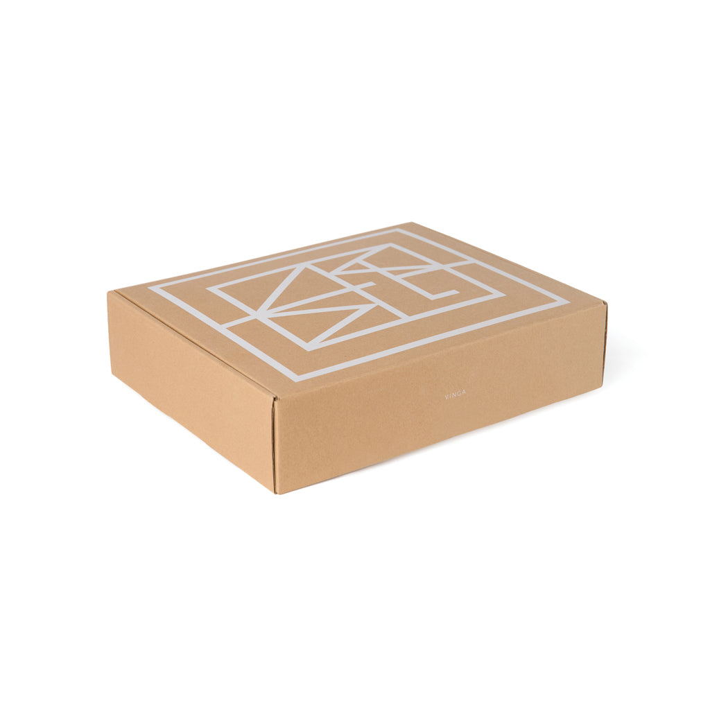VINGA Monogram GRS blanket - Off White